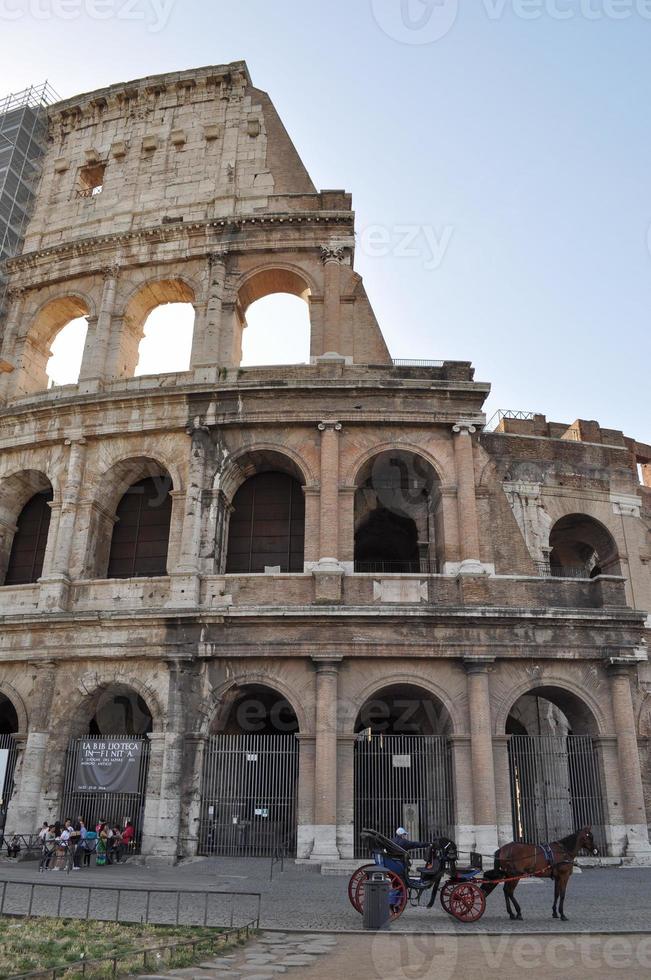 The Colosseum aka Coliseum or Colosseo in Rome Italy photo