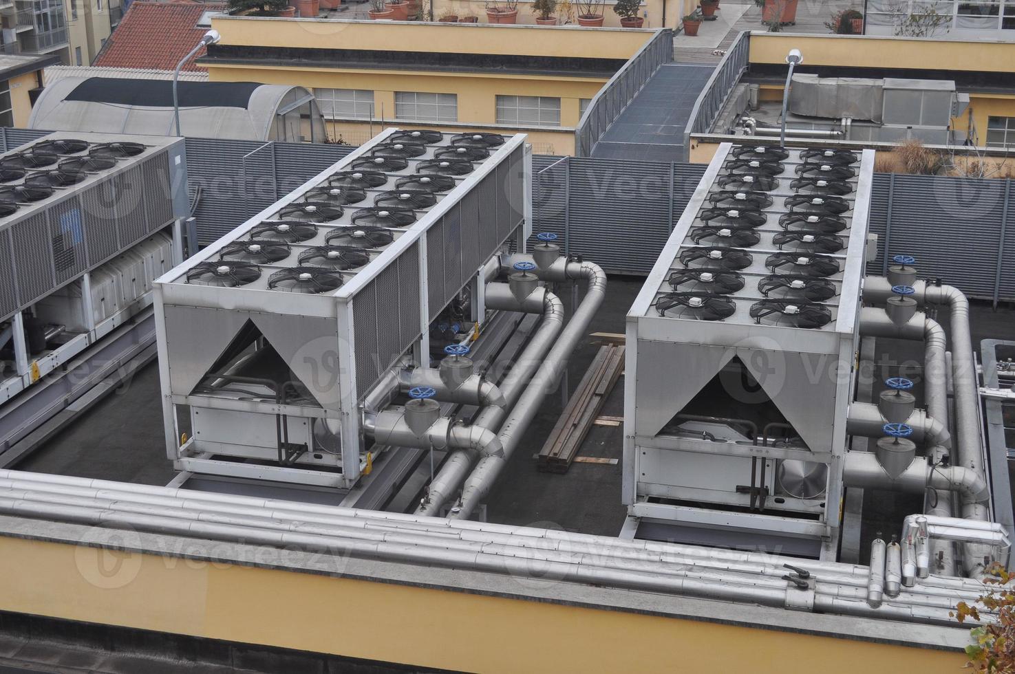 An heating ventilation and air conditioning device with fans on photo