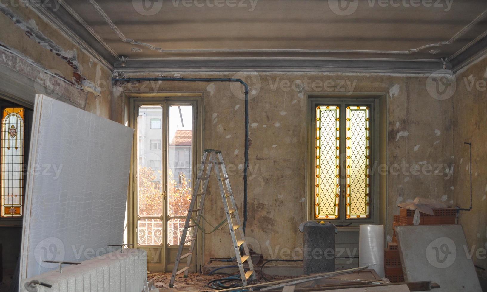 Building site for flat refurbishment photo
