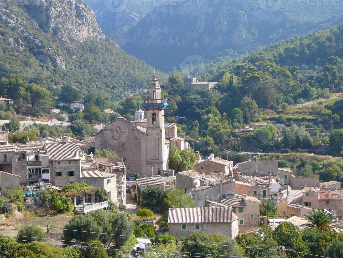 View of the city of Valldemossa photo