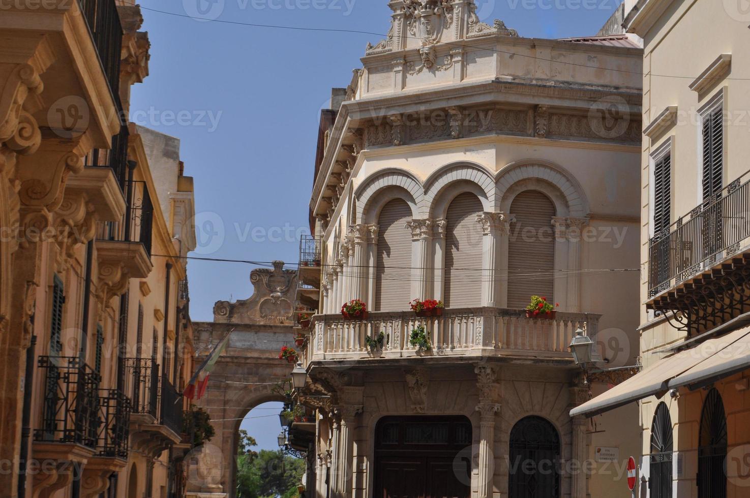 View of the city of Marsala photo