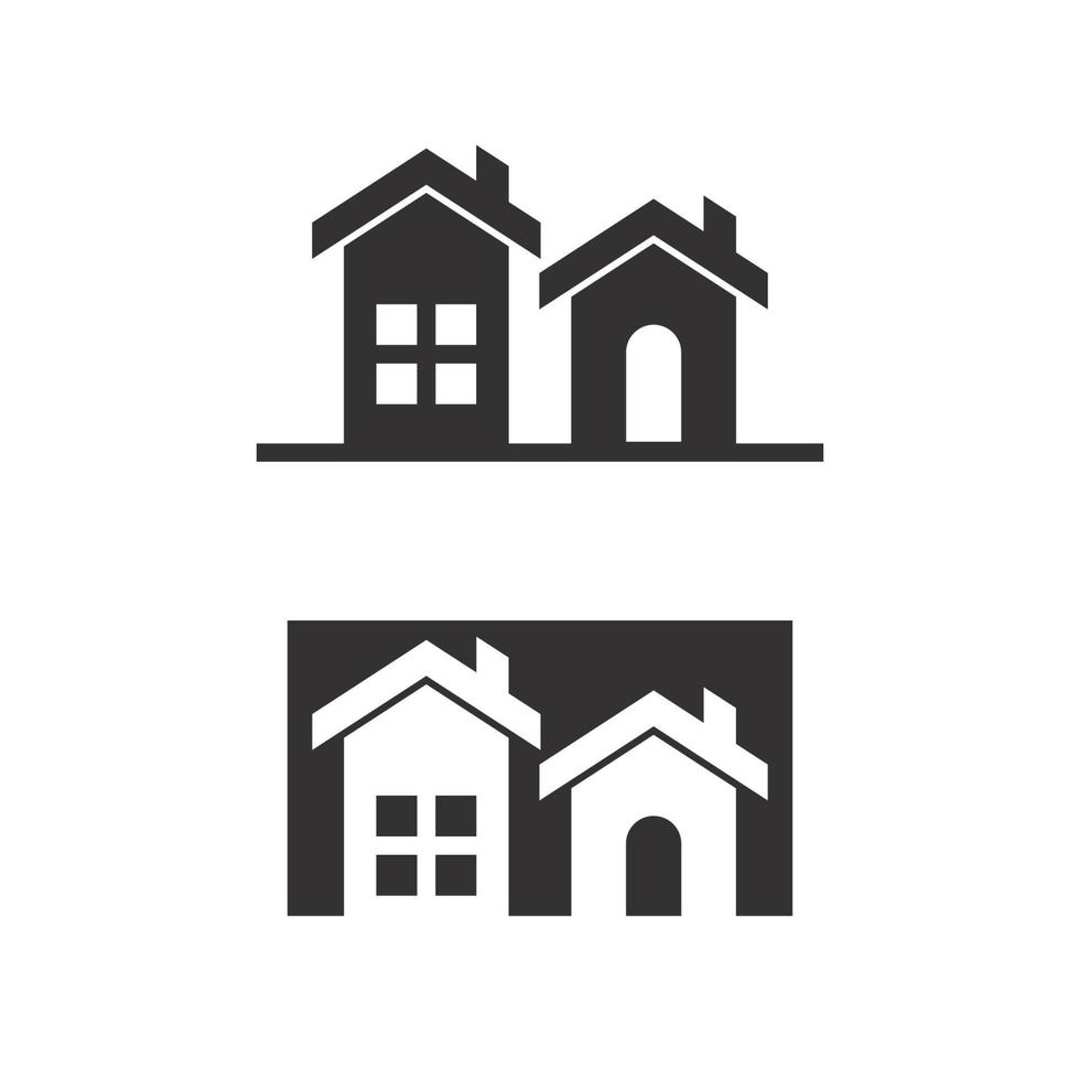 Real estate and home buildings vector logo icons template