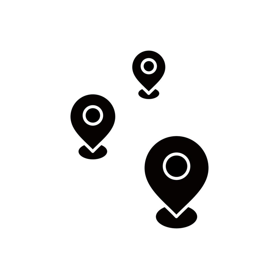 Map flat icon vector