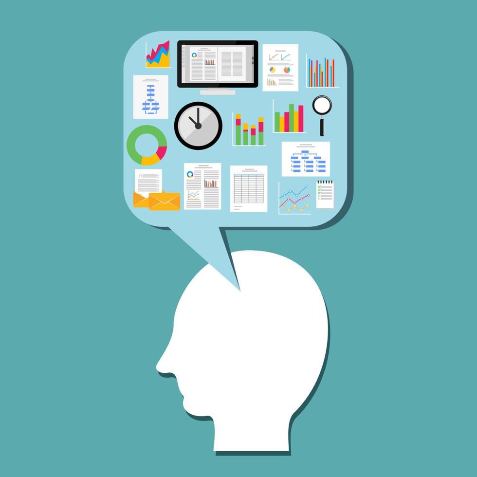 Good planner. Project manager. To do list. Time management. Problem solving concept. vector
