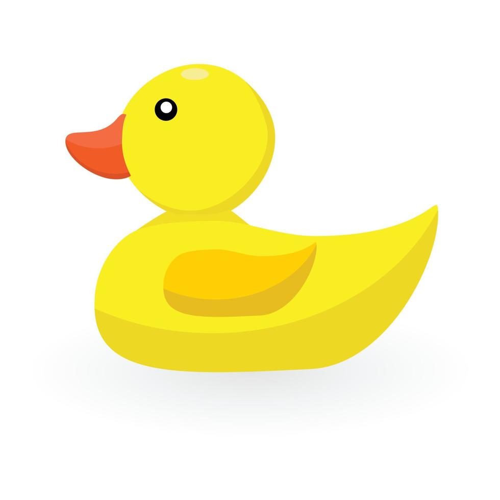 Duck toy cartoon 2D ilustration vector