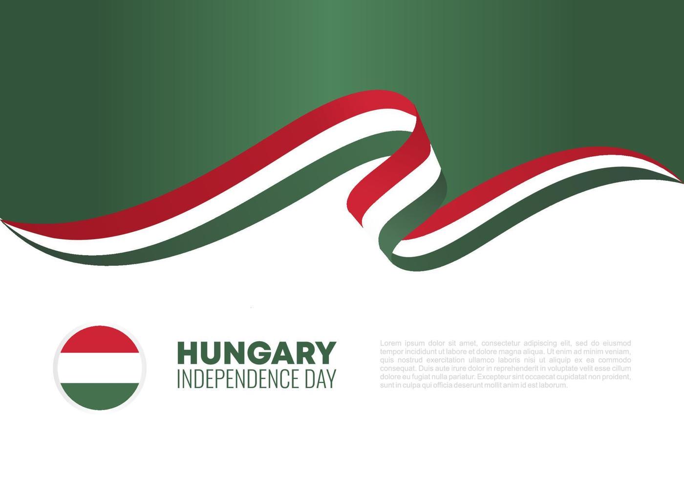 Hungary independence day for national celebration on March 22 vector