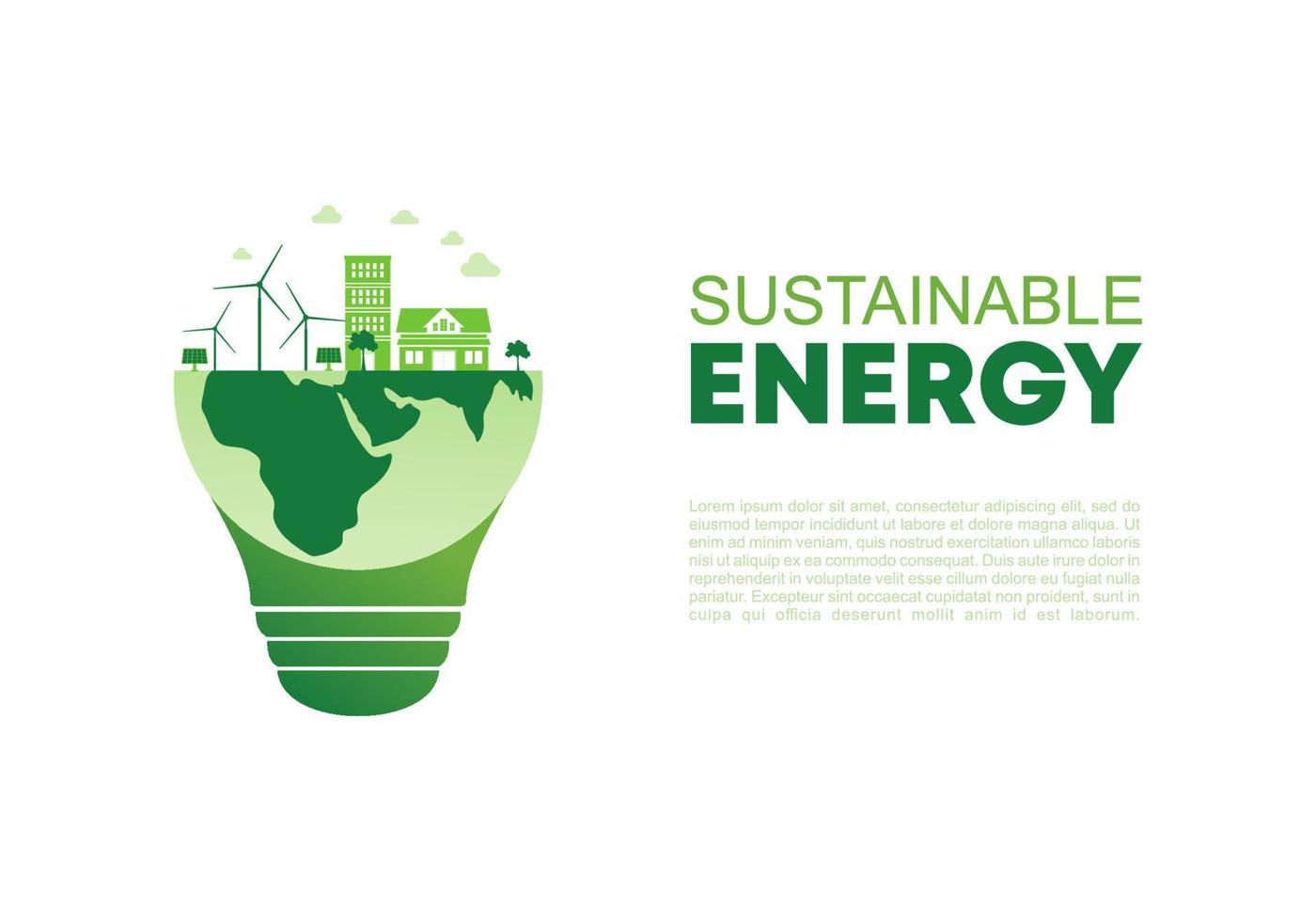 Background design elements for sustainable energy development. vector