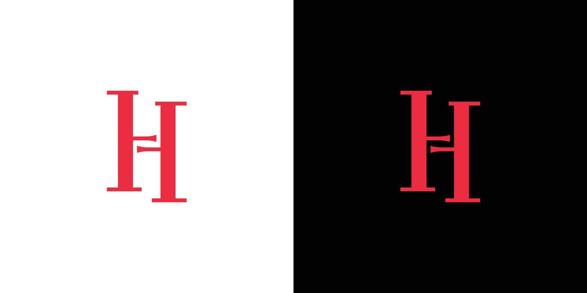 Modern and elegant H initials logo design vector