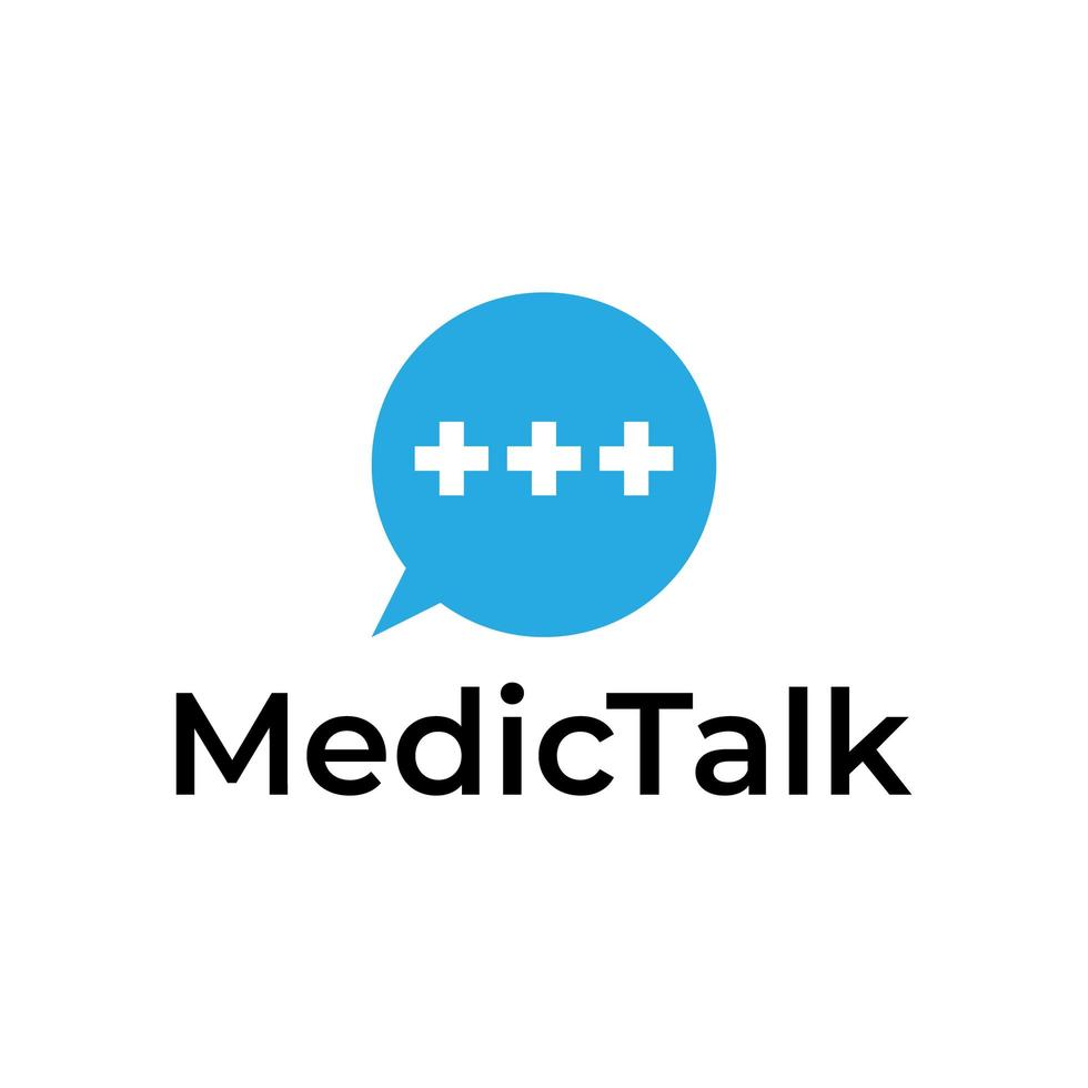 health talk vector logo design