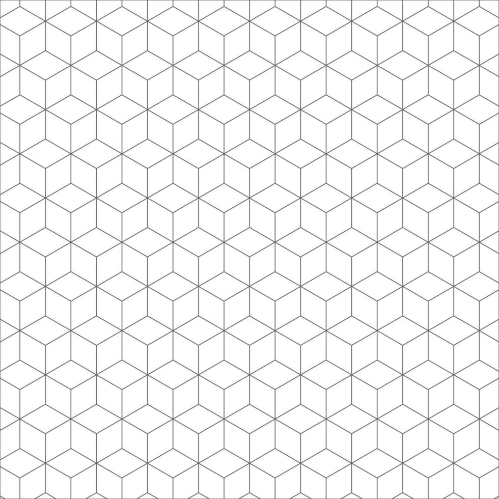 Geometric vector background. Seamless pattern cubes shapes. Abstract decoration.  illustration - Vector