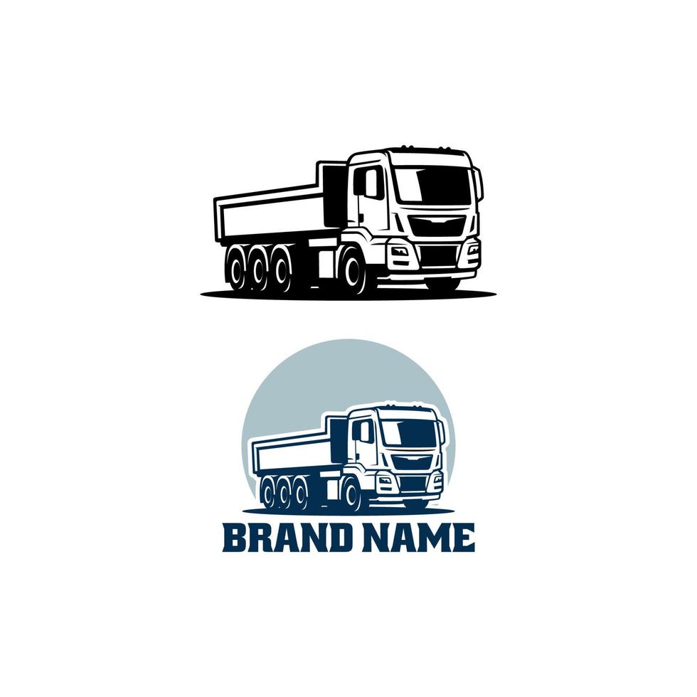 conjunto de vector de logotipo de camión