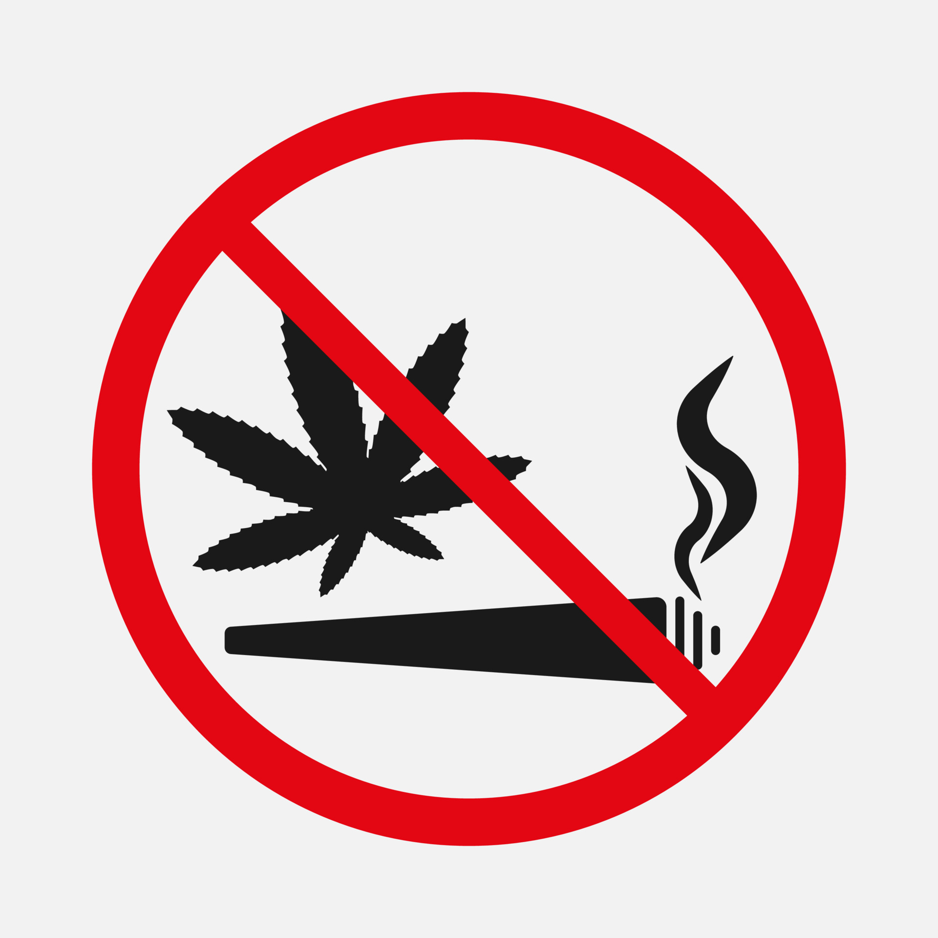 No Smoking Weed Logo
