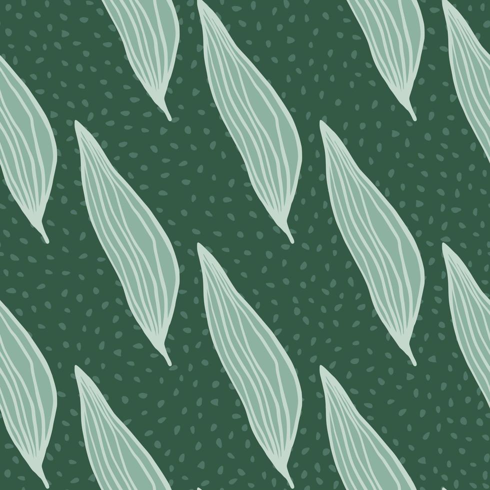 beautiful line leaves pattern. Abstract botanical backdrop. vector