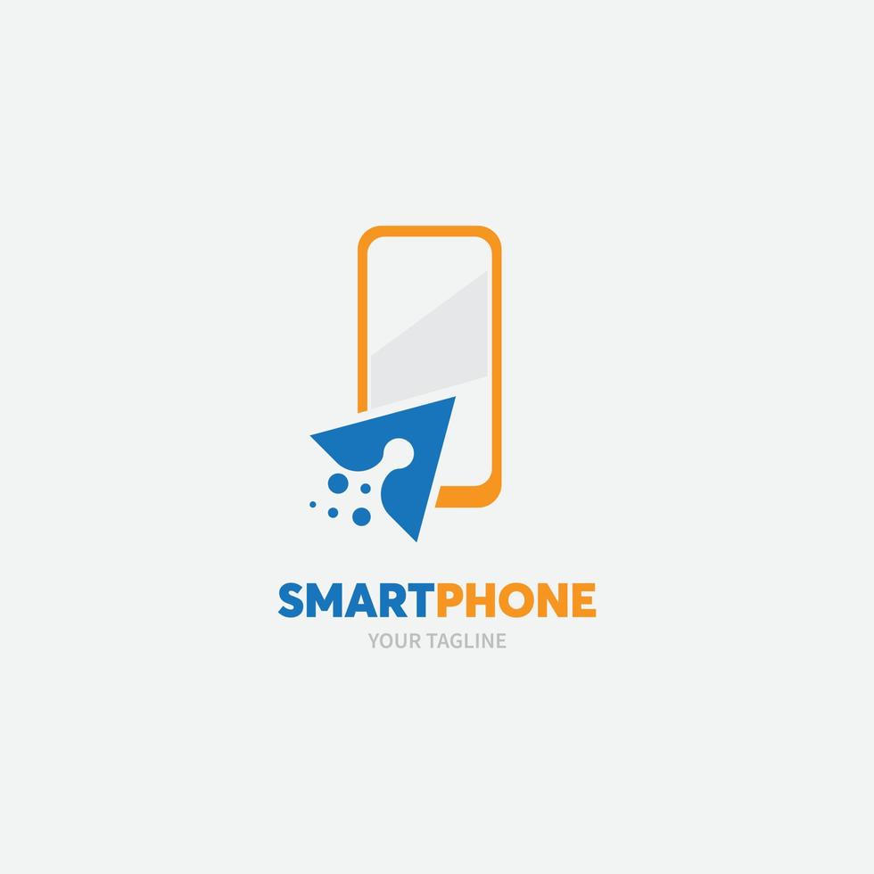 Plantilla de tecnología digital de icono de logotipo de tecnología de teléfono. Ilustración de stock de diseño de teléfonos móviles y dispositivos inteligentes. vector de stock de logotipo de reparación de teléfono móvil