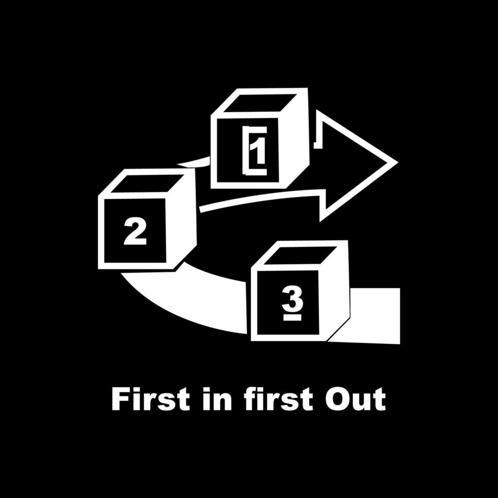First In First Out Vector Art, Icons, and Graphics for Free Download