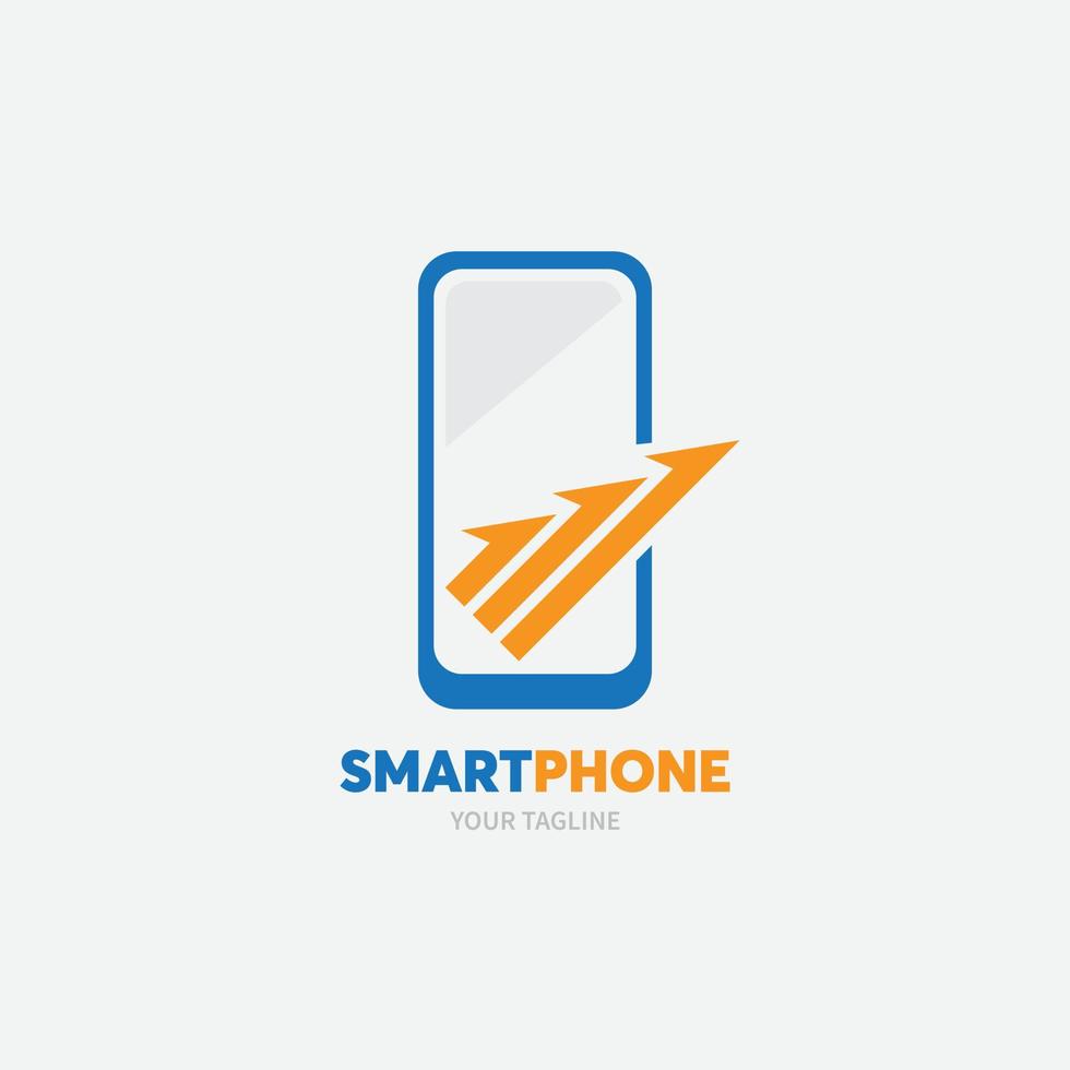 Plantilla de tecnología digital de icono de logotipo de tecnología de teléfono. Ilustración de stock de diseño de teléfonos móviles y dispositivos inteligentes. vector de stock de logotipo de reparación de teléfono móvil