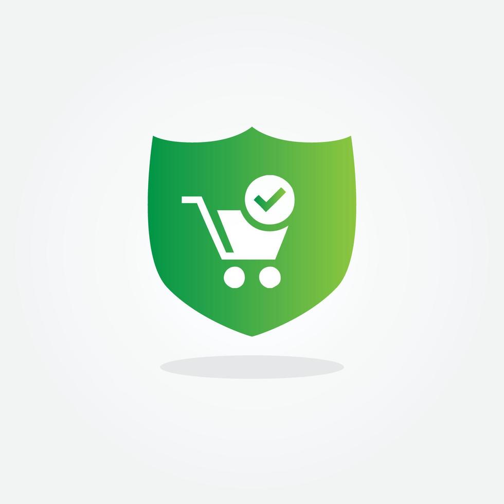Online Shopping protection vector