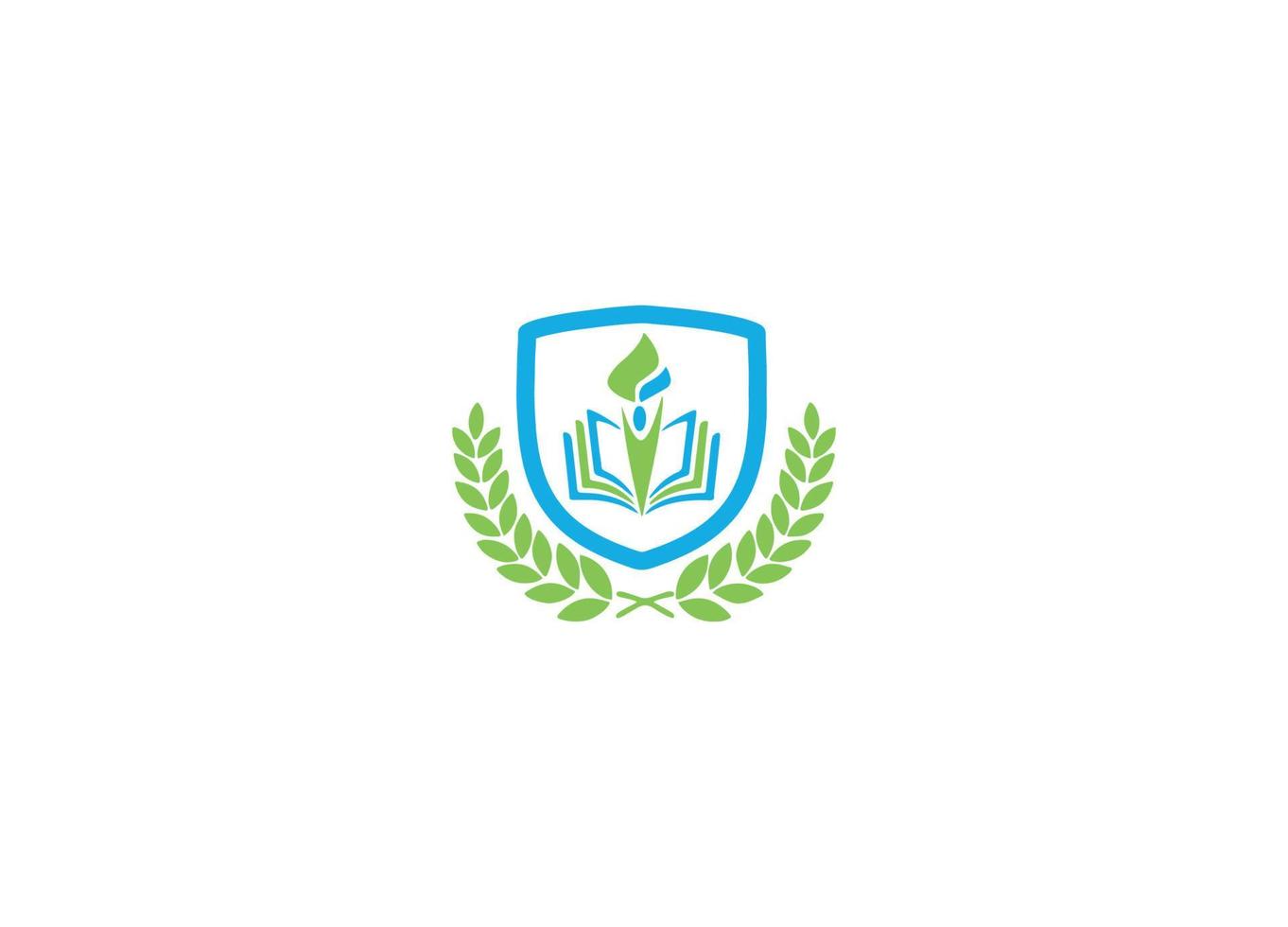 plantilla de icono de vector de diseño de logotipo moderno de educación de academia