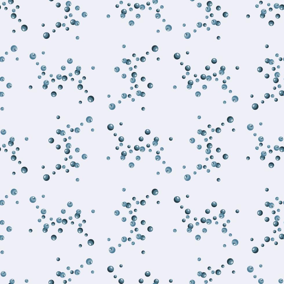 Seamless pattern bubbles on light gray background. Dark flat texture of soap for any purpose. vector