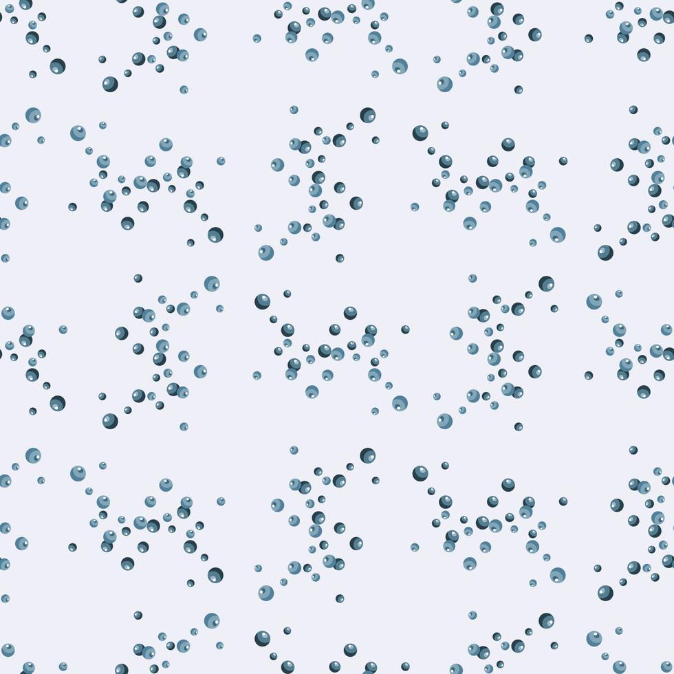 Seamless pattern bubbles on light gray background. Dark flat texture of soap for any purpose. vector