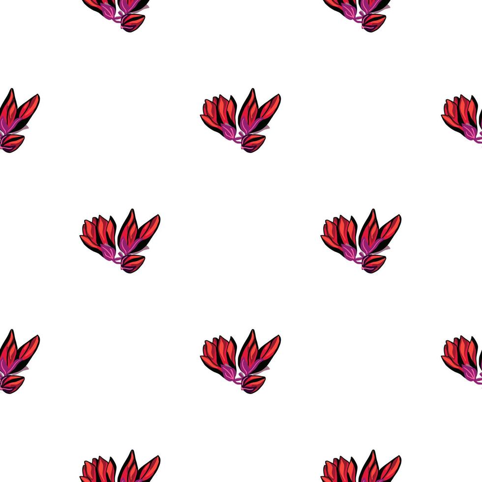 Magnolia seamless pattern. Romantic flower background. vector