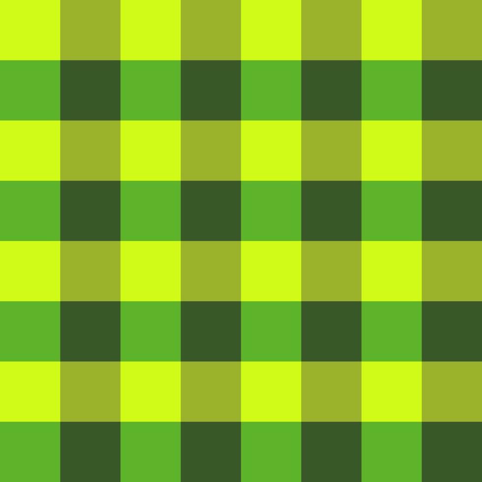 patrón sin costuras de st patric verde en el vector de estilo gráfico de fondo comprobado