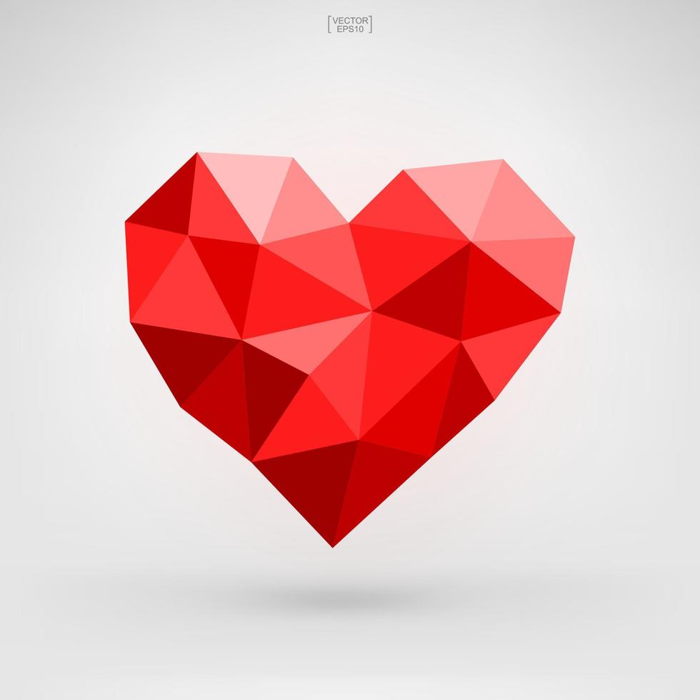 signo de corazón y símbolo para el día de san valentín. forma de corazón para tarjeta decorativa, sitio web, diseño de plantilla, postal, publicidad, aplicación móvil. vector. vector