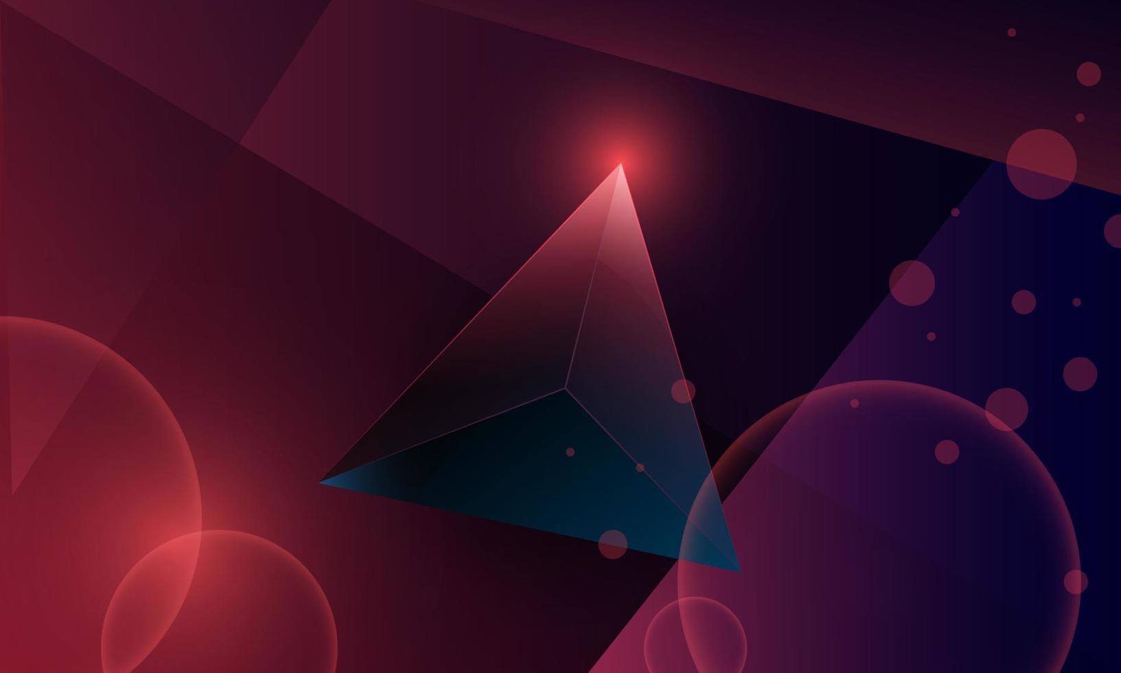 Abstract dark purple polygon triangles shape pattern on background. Illustration Vector design digital technology concept.