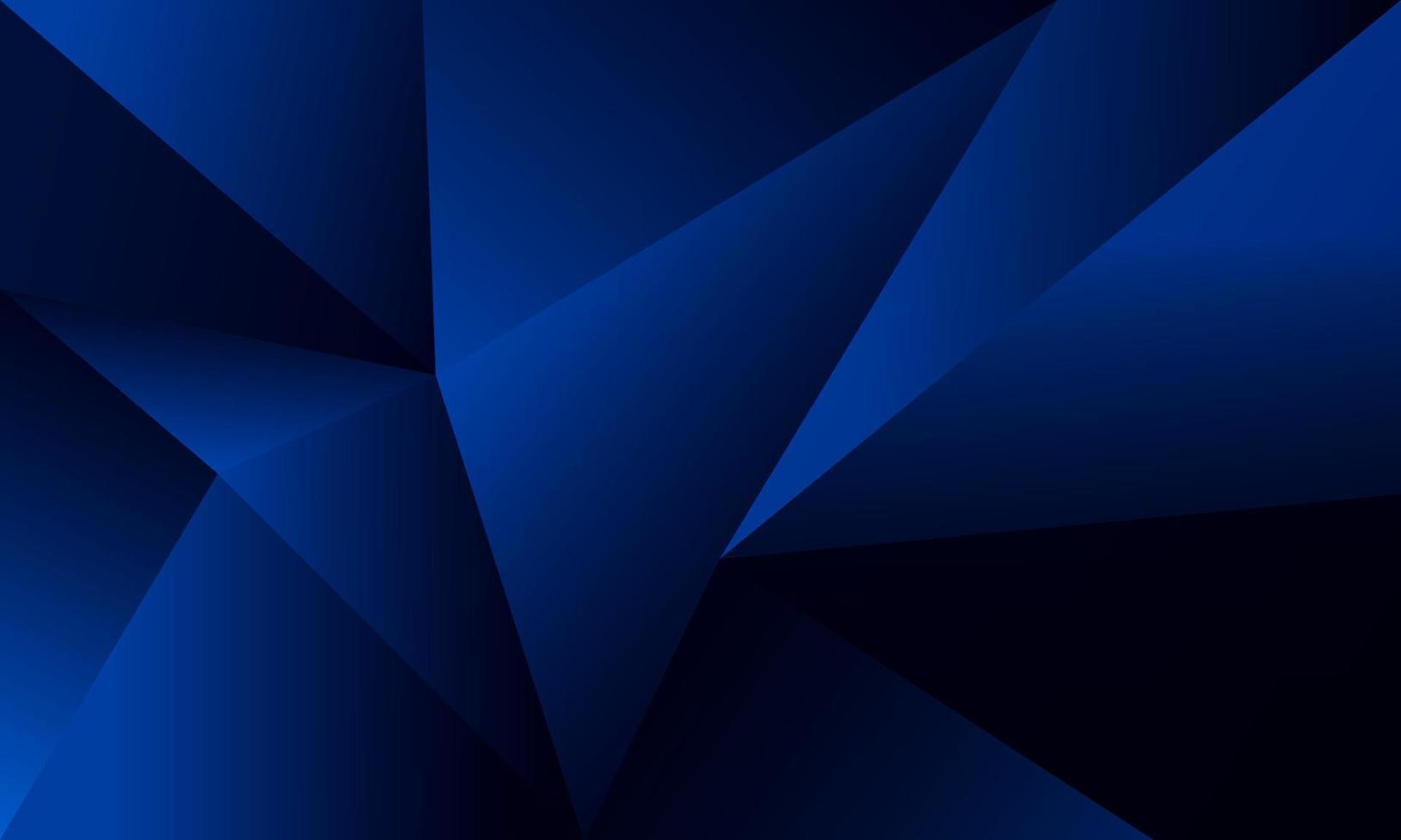 Abstract blue polygon triangles shape pattern background with lighting effect luxury style. Illustration Vector design digital technology concept.