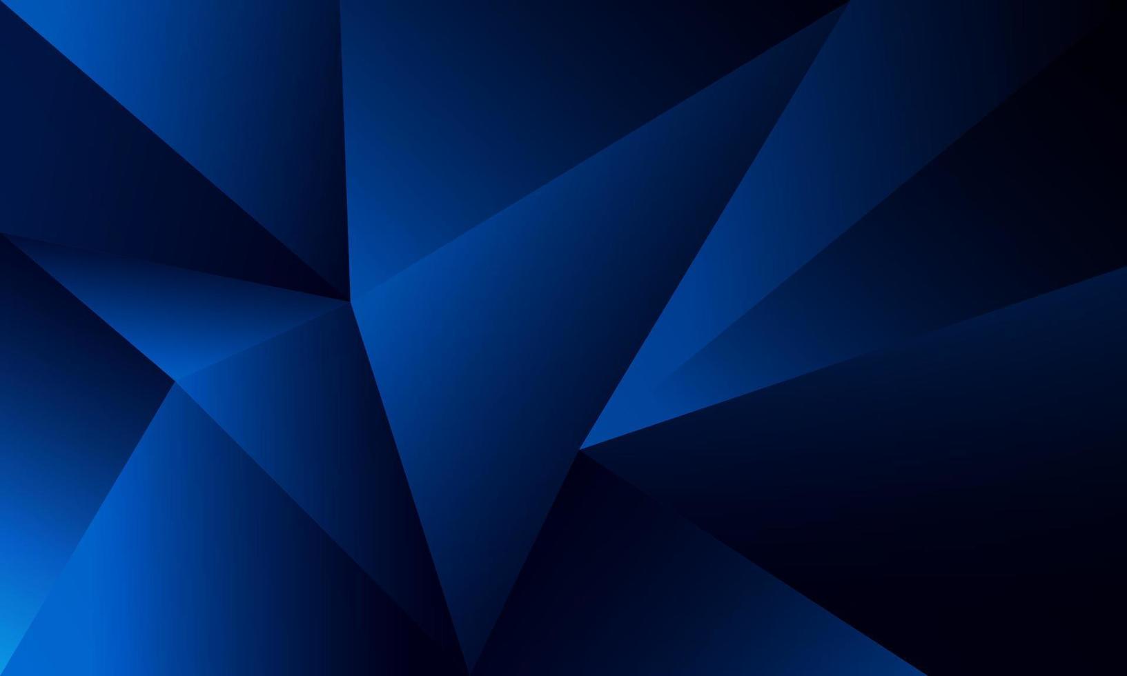 Abstract blue polygon triangles shape pattern background with lighting effect luxury style. Illustration Vector design digital technology concept.