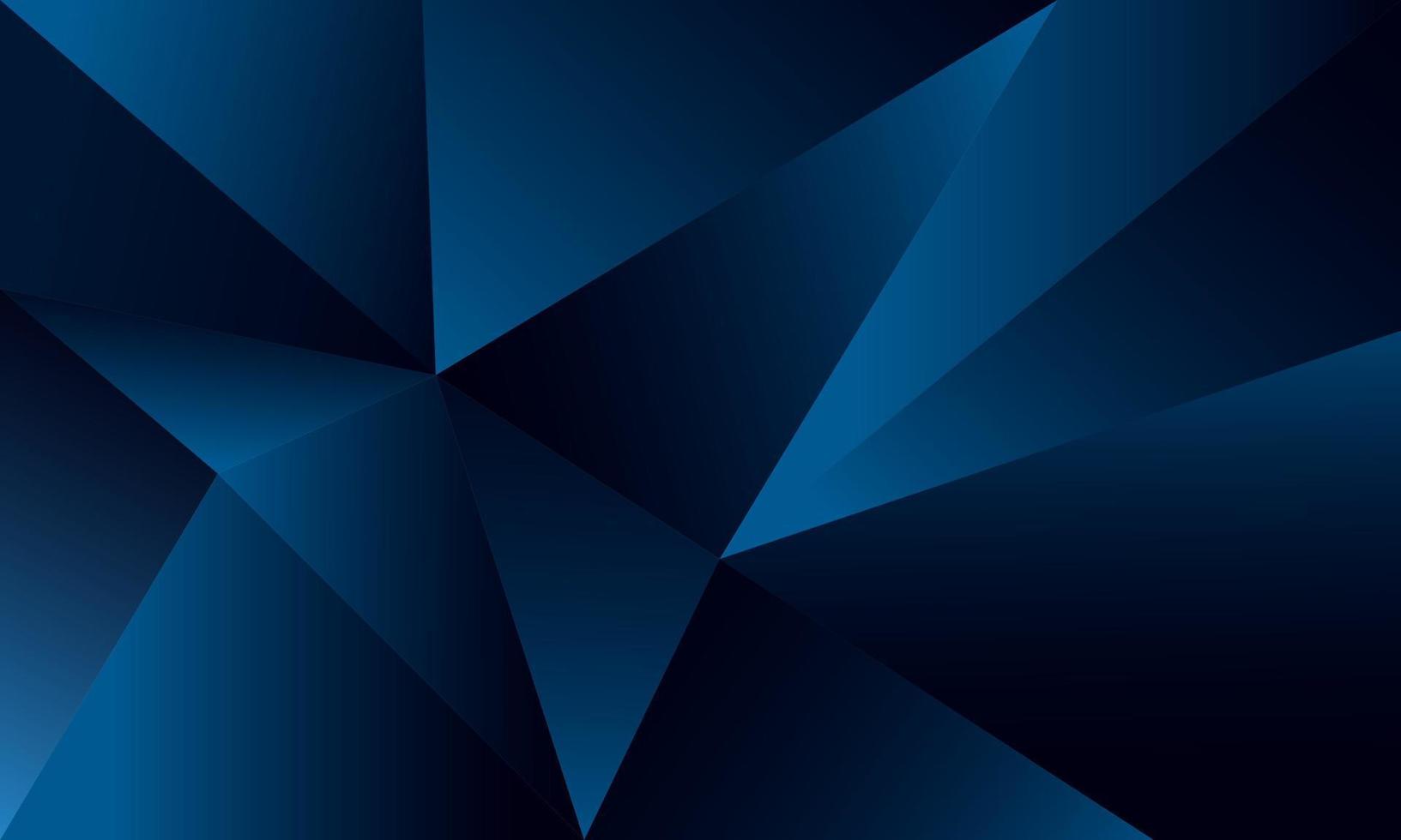 Abstract blue polygon triangles shape pattern background with lighting effect luxury style. Illustration Vector design digital technology concept.