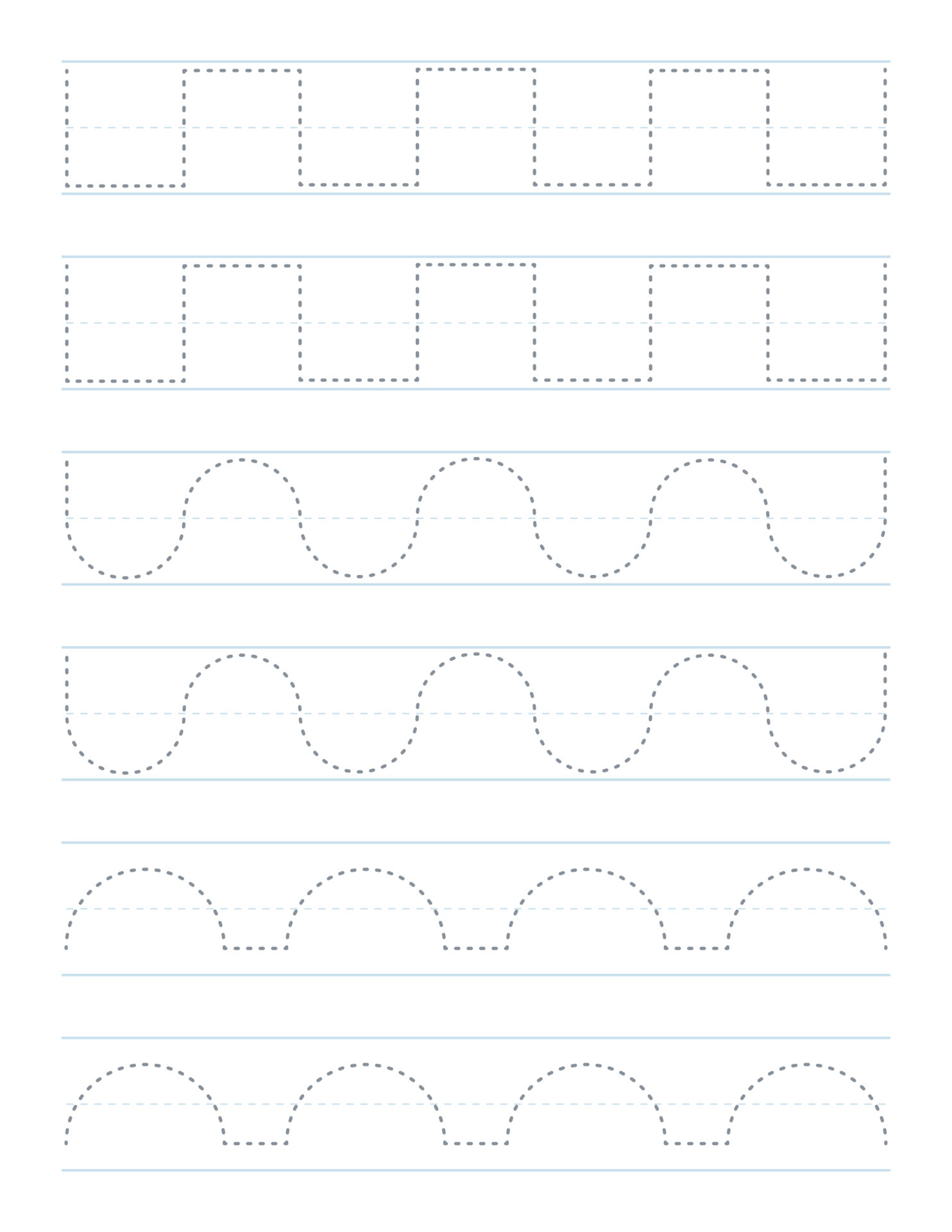 tracing shapes worksheet for preschool 5586085 vector art at vecteezy