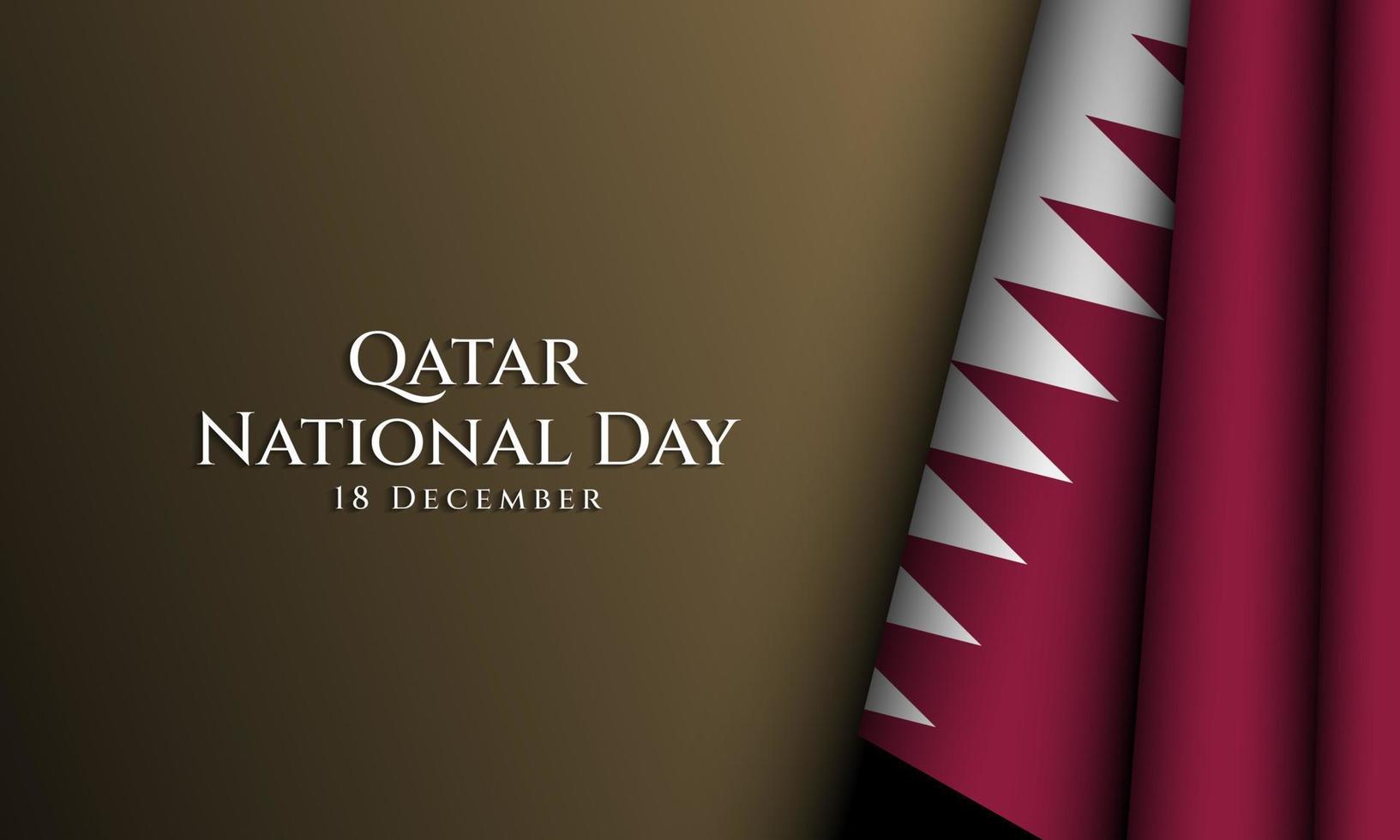 Qatar National Day Background Design. vector