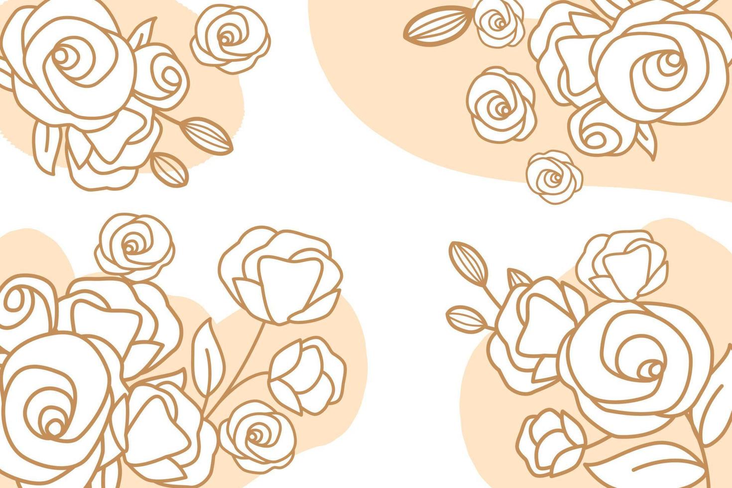 flor mano diseño floral vector