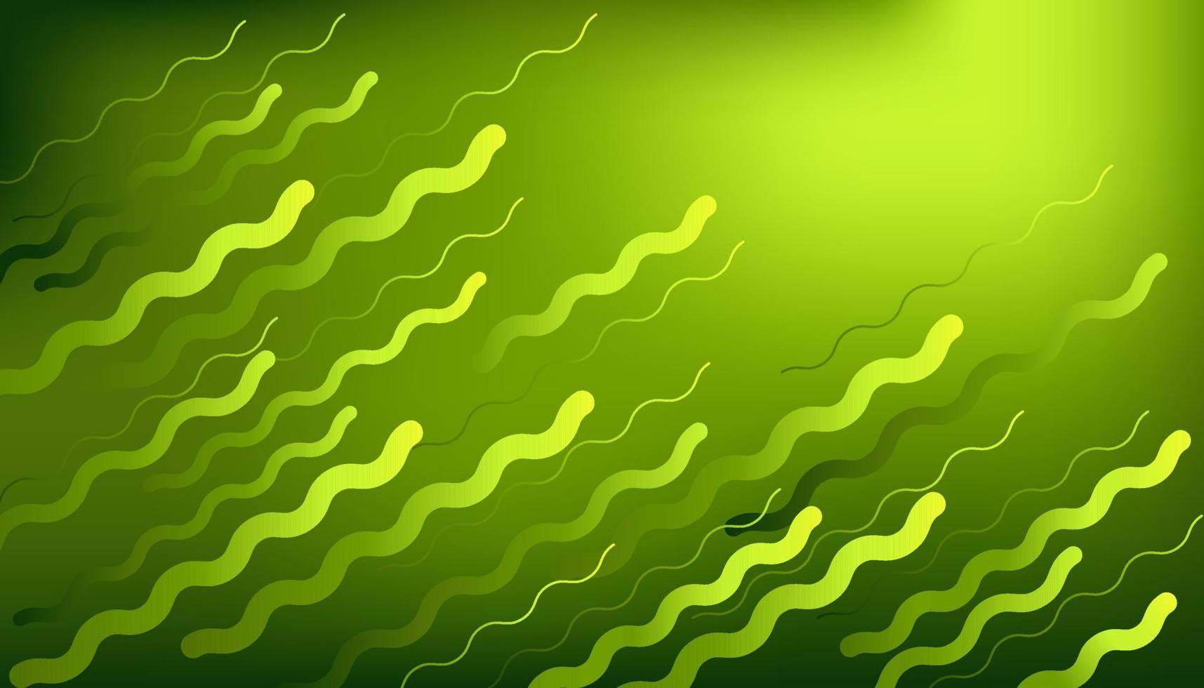 Abstract Colorful Green wavy background vector