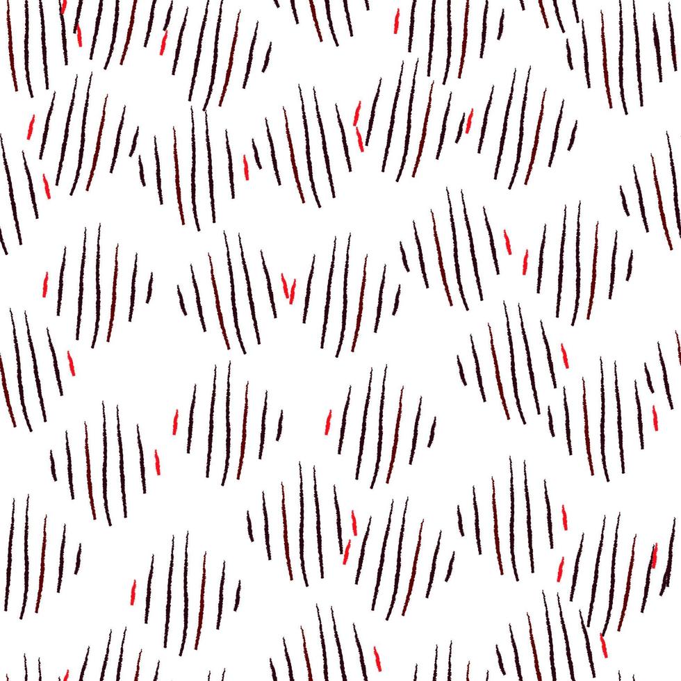 Scratches of seamless pattern. Hand drawn horror background. vector