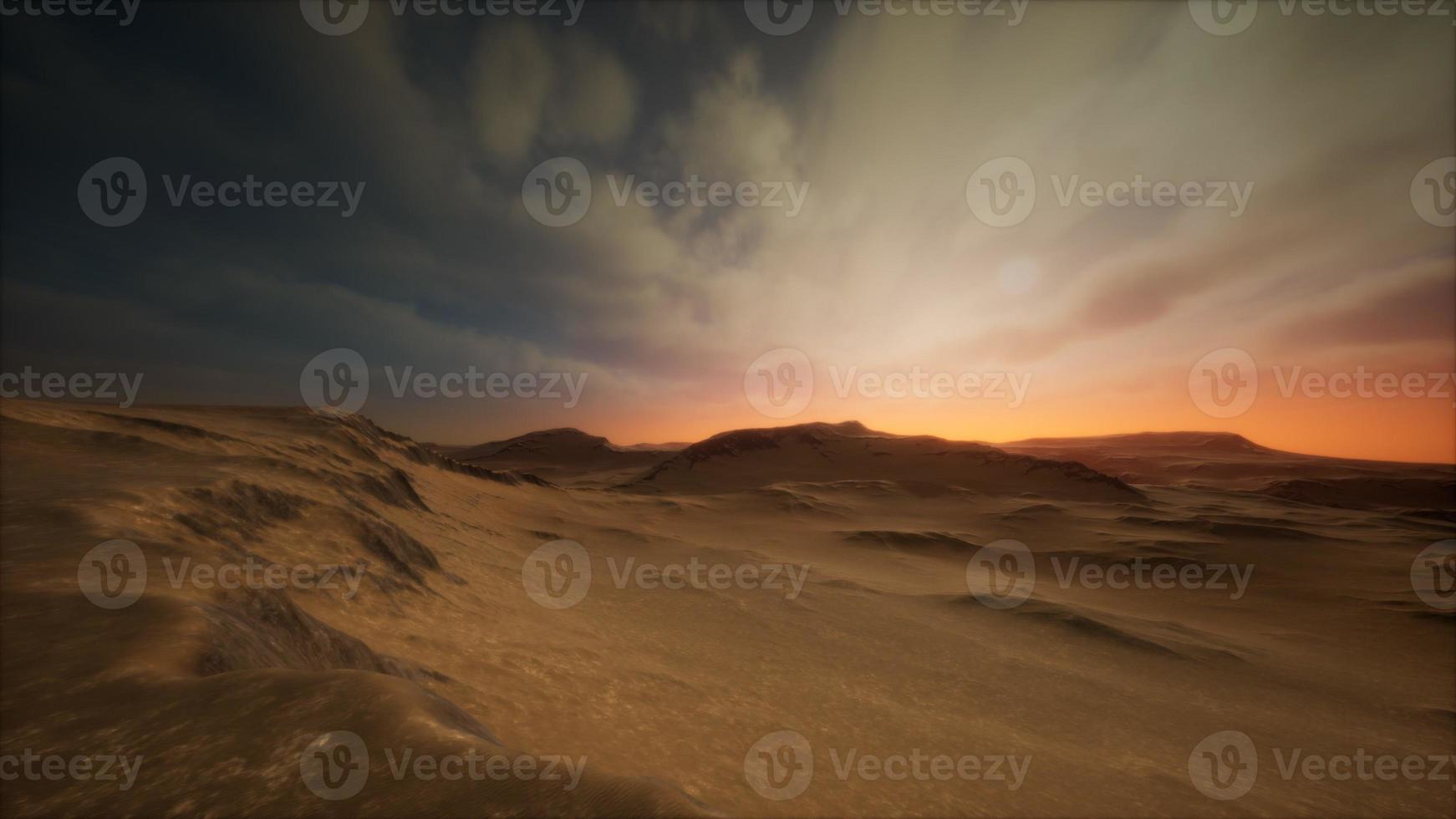 desert storm in sand desert photo