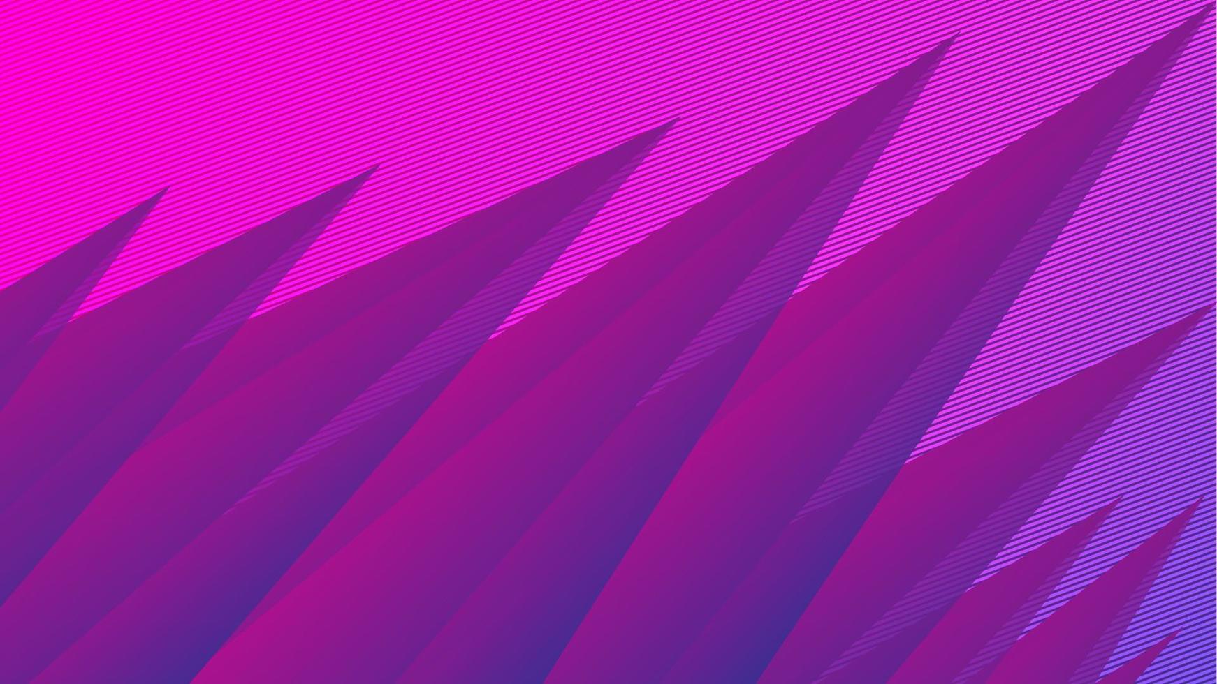3d triangle abstract background in purple color wrap vector