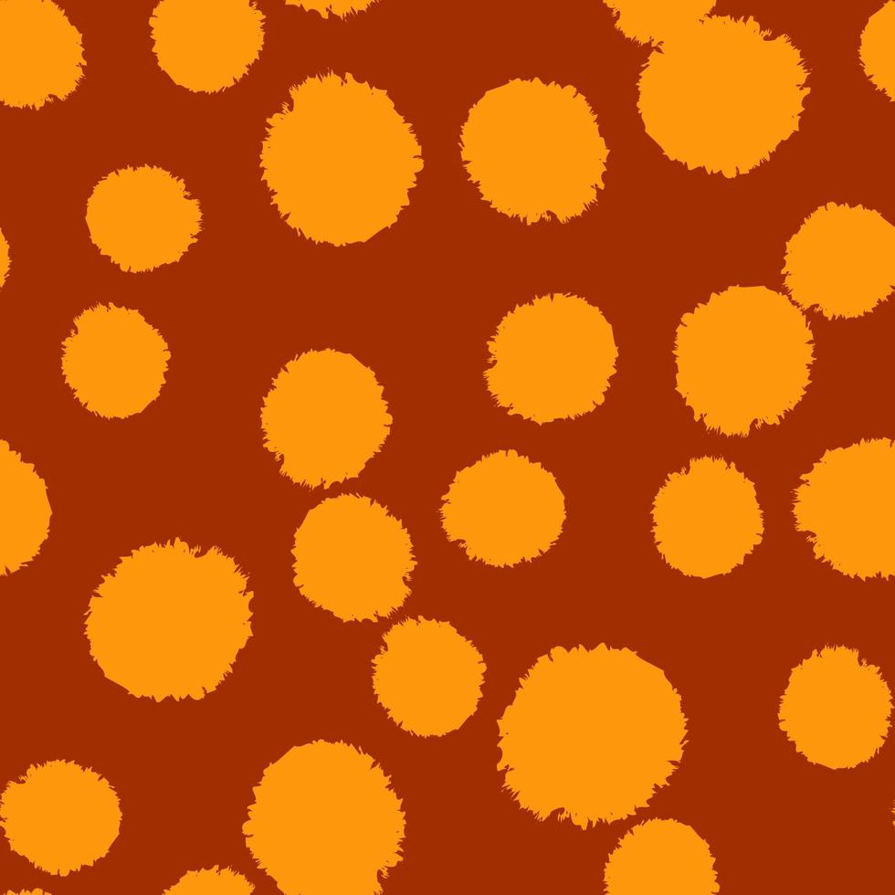 Pom poms of seamless pattern. Hand drawn cute background. vector