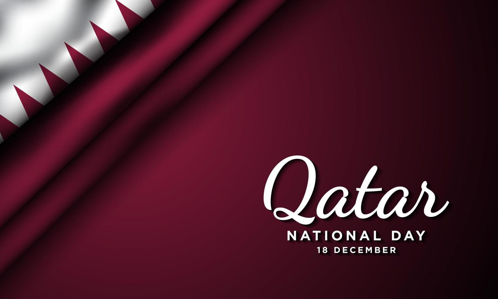 Qatar National Day Background Design. vector