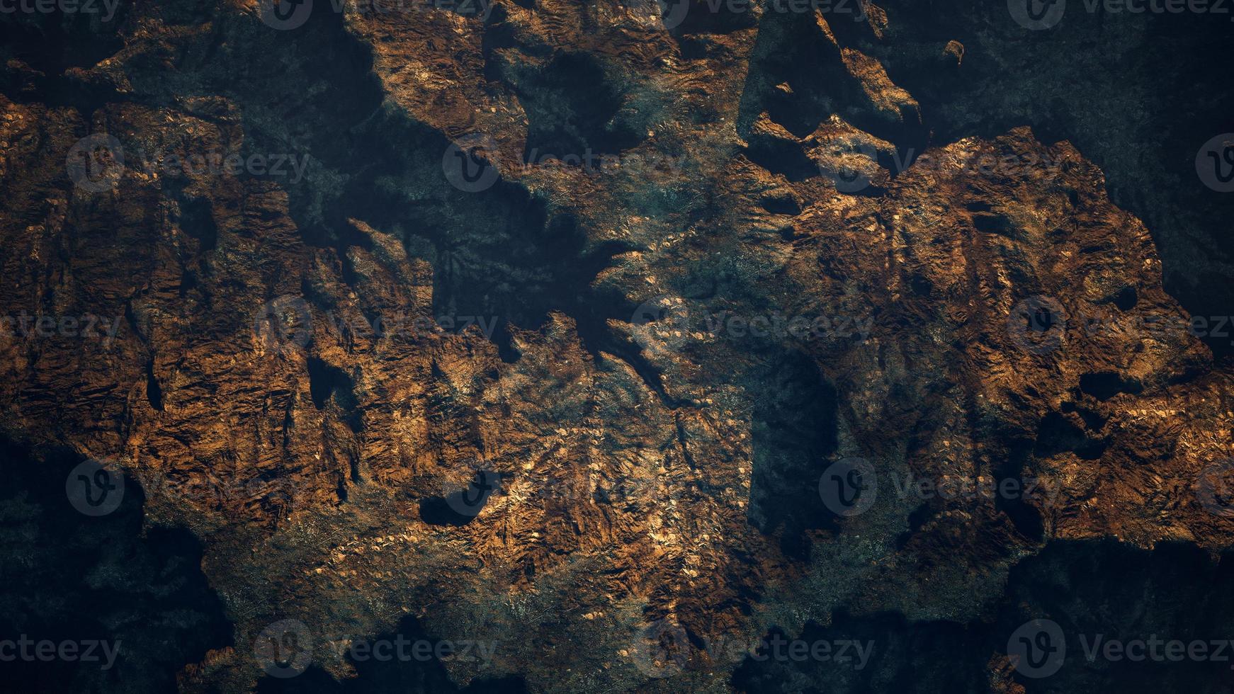 top erial view of the red rock canyon photo