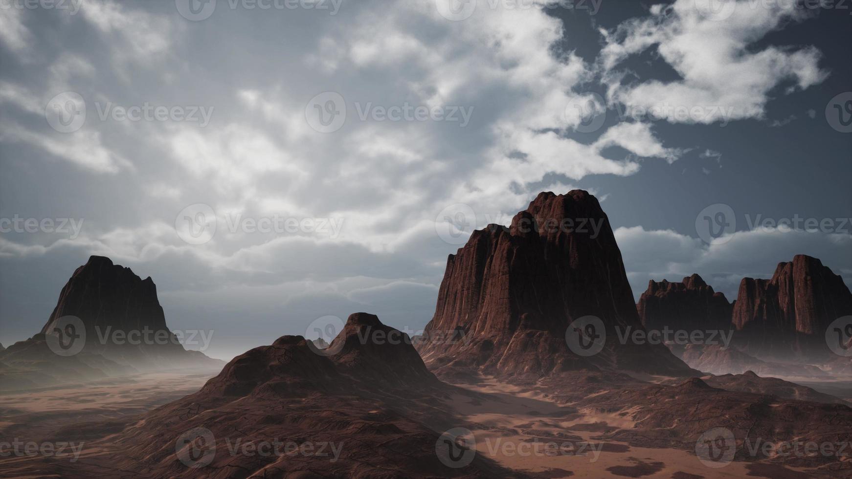 Rock Formations in the Nevada Desert photo