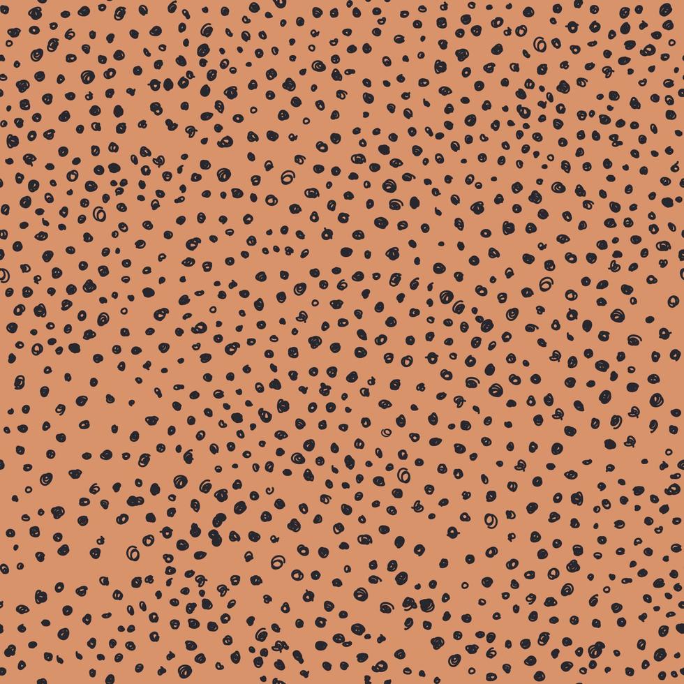 Creative hand drawn polka dot seamless pattern. Simple design vector