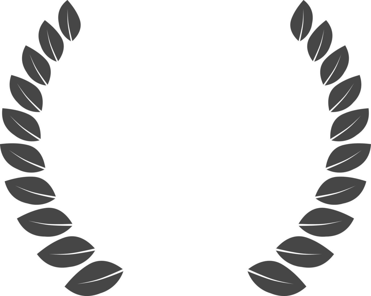 laurel leaves icon symbol logo template vector