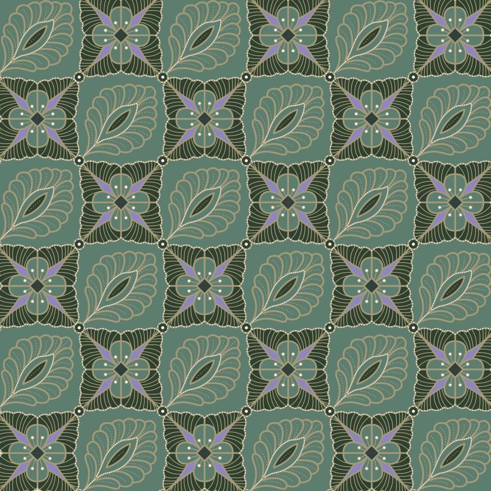 patrón geométrico. diseño de patrón étnico batik indonesio para el fondo vector