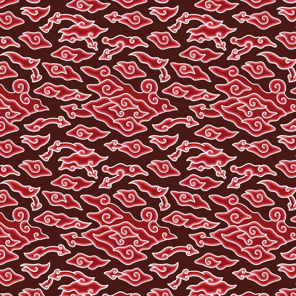 Cloud pattern vintage. Indonesian mega mendung batik pattern. 5592009