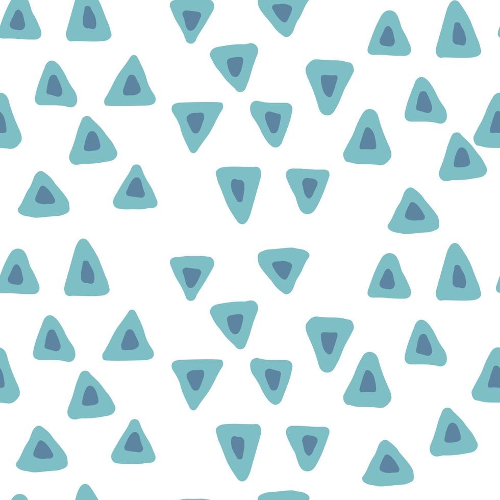 Triangle seamless pattern. Trendy vector background for textile