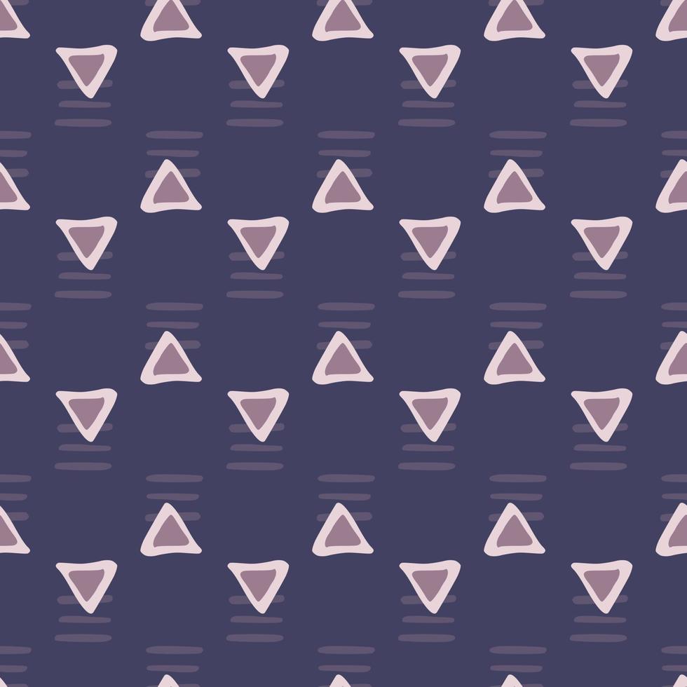 patrón sin costuras triángulo geométrico. papel tapiz geométrico de garabatos creativos. vector
