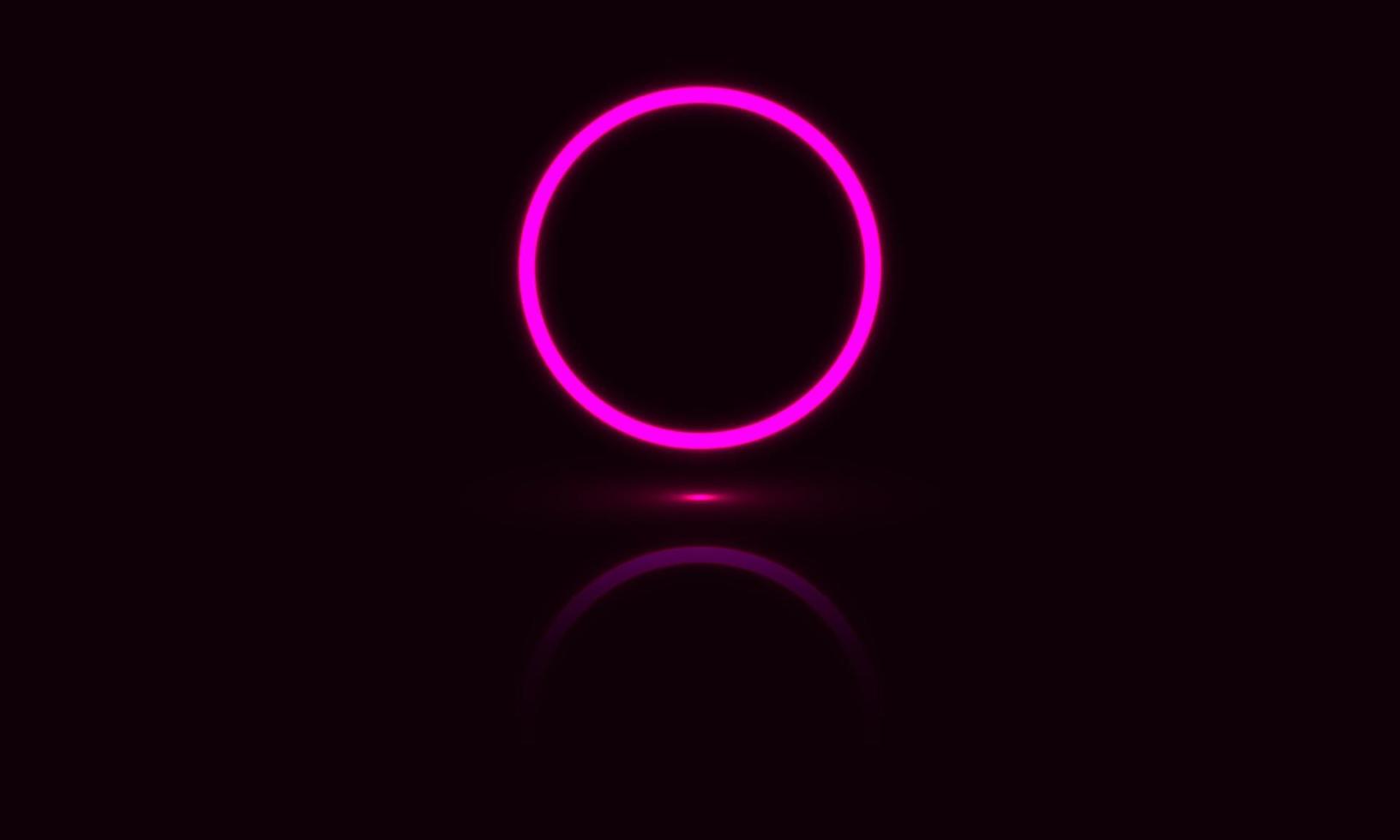 Futuristic Sci-Fi Abstract Neon Pink Light Shapes On Black Background. Exclusive wallpaper design for poster, brochure, presentation, website etc. vector