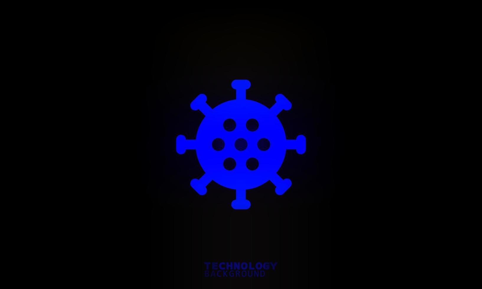 Virus of Business innovation technology concept. technology background. neon effect. circuit board concept. Hi-tech digital technology. vector